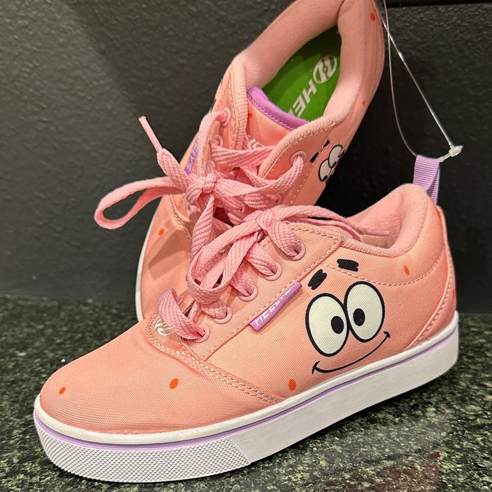 Spongebob squarepants Heelys roller skates pro prints Patrick pink shoes  sz 2